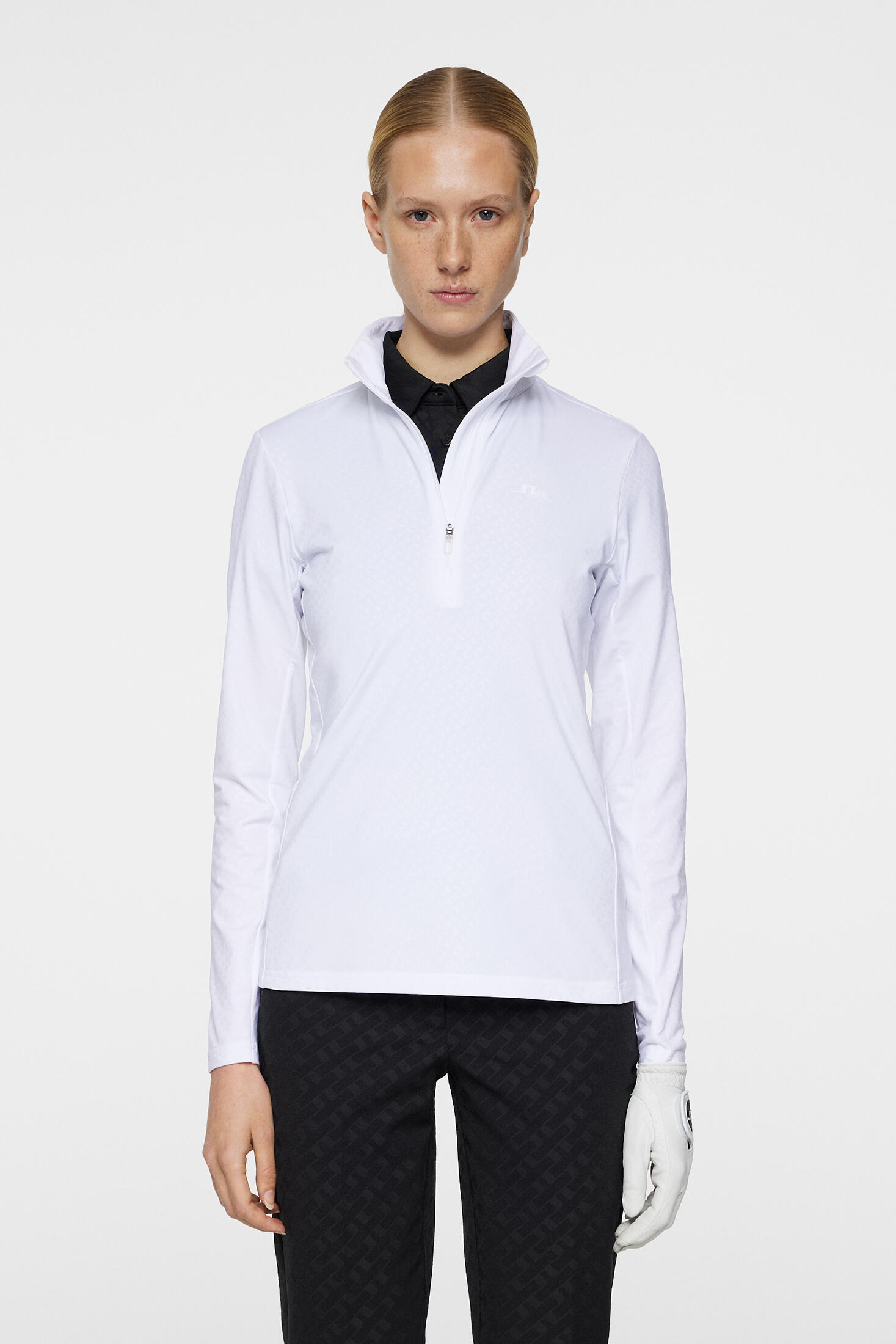 J.LINDEBERG Lauryn Quarter Zip Mid Layer Women White