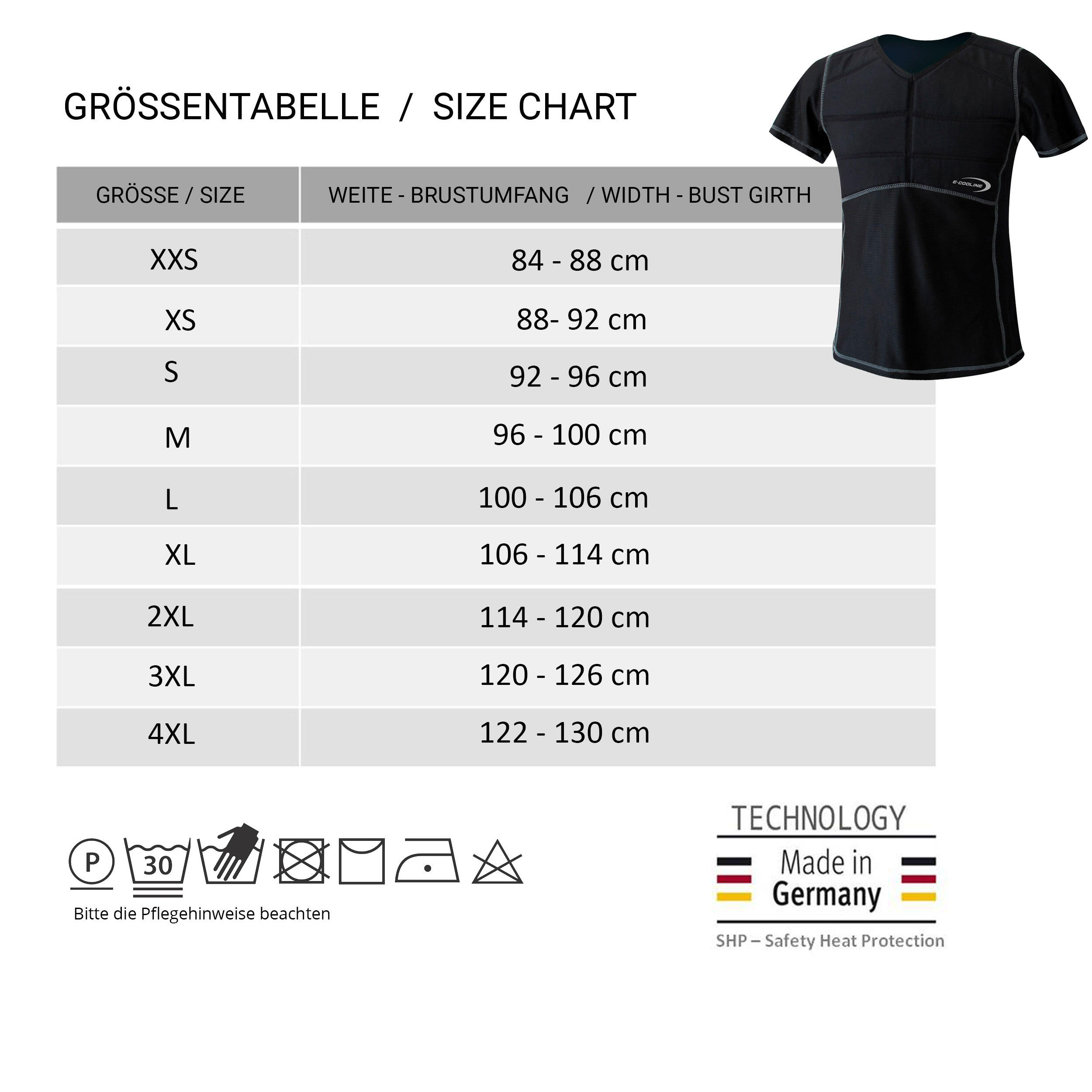 E.COOLINE Powercool SX3 T-Shirt | Kühlshirt für Erwachsene |aktiviert mit Wasser 3/9