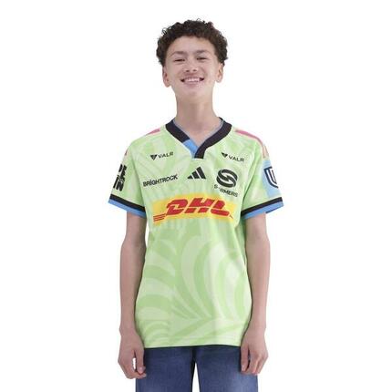Maillot Extérieur Stormers URC pour enfant Adidas Vert citron