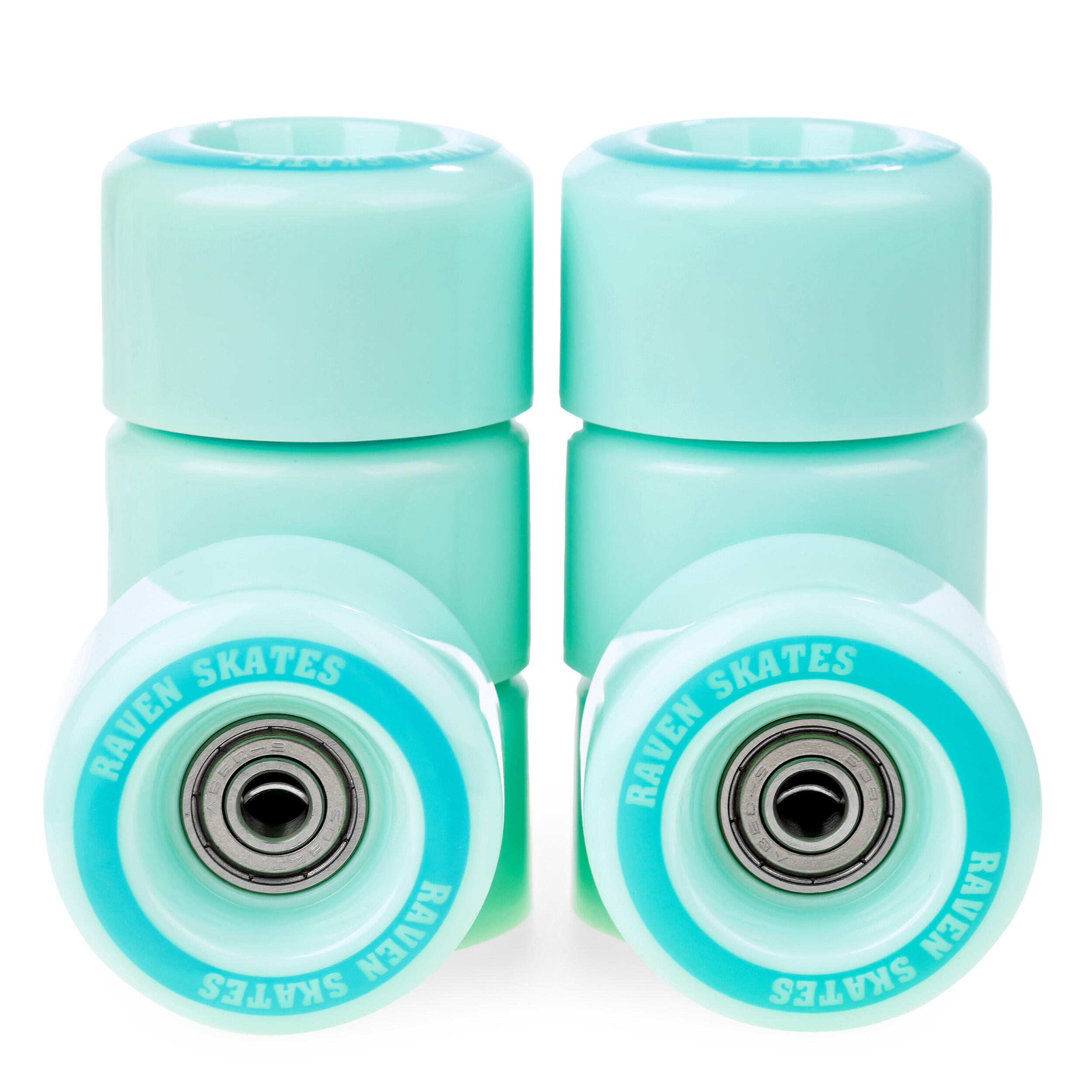 Kółka + Łożyska do wrotek Raven Elle Mint 8szt 3/3