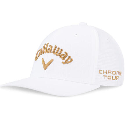 Casquette Tour Authentic Performance Pro blanche/or