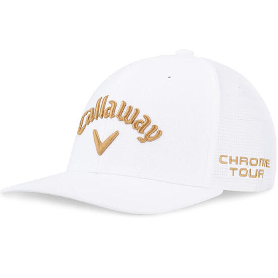 Casquette Tour Authentic Performance Pro blanche/or