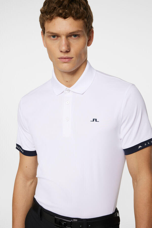 Guy Polo Herren Weiss 3/4