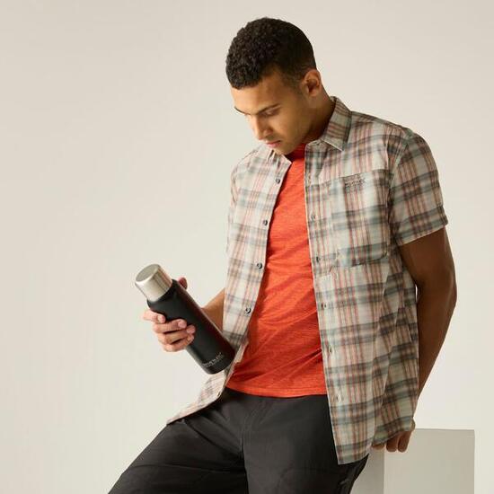 Chemise de Randonnée Homme Regatta "Anti-Insect Travel Light S/S Shirt" 2XL Beig