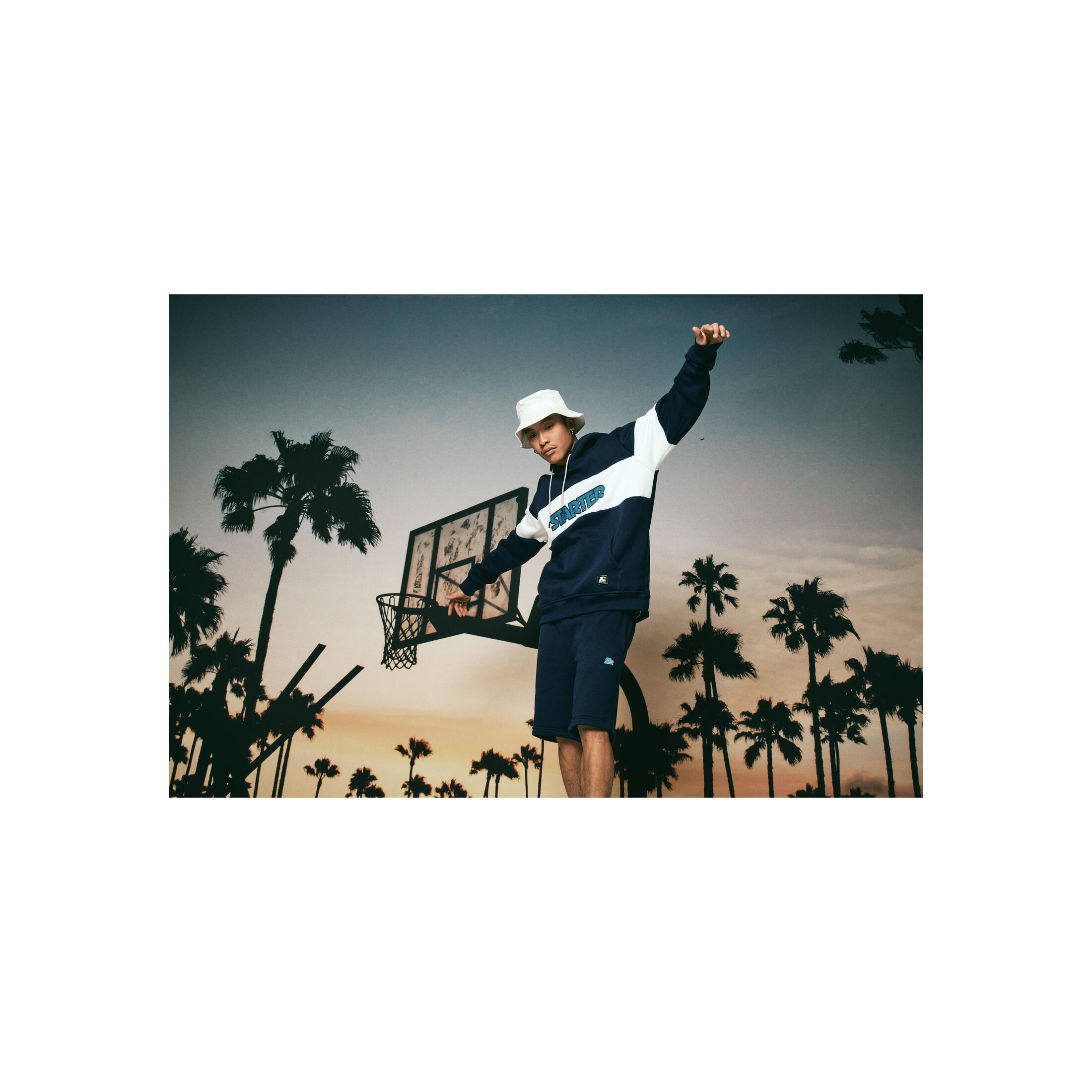 URBAN CLASSICS Hooded sweatshirt Urban Classics Starter Block