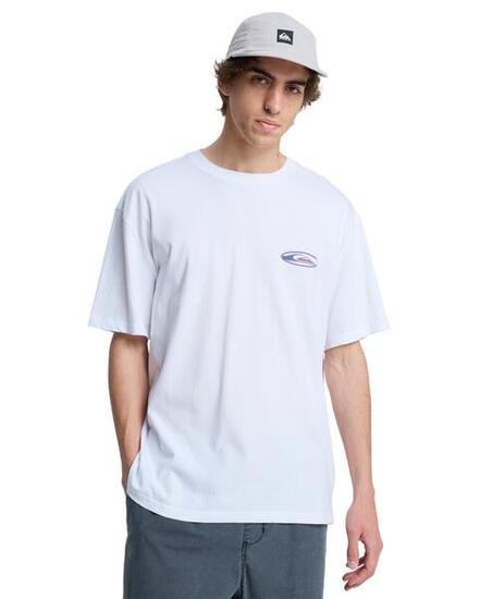T-Shirt à manches courtes QUIKGLOBE Blanc Homme