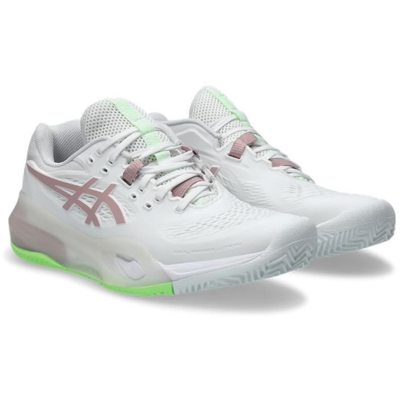 Tênis femininos Asics Gel Resolution X Clay White Morganite Pink 4/7