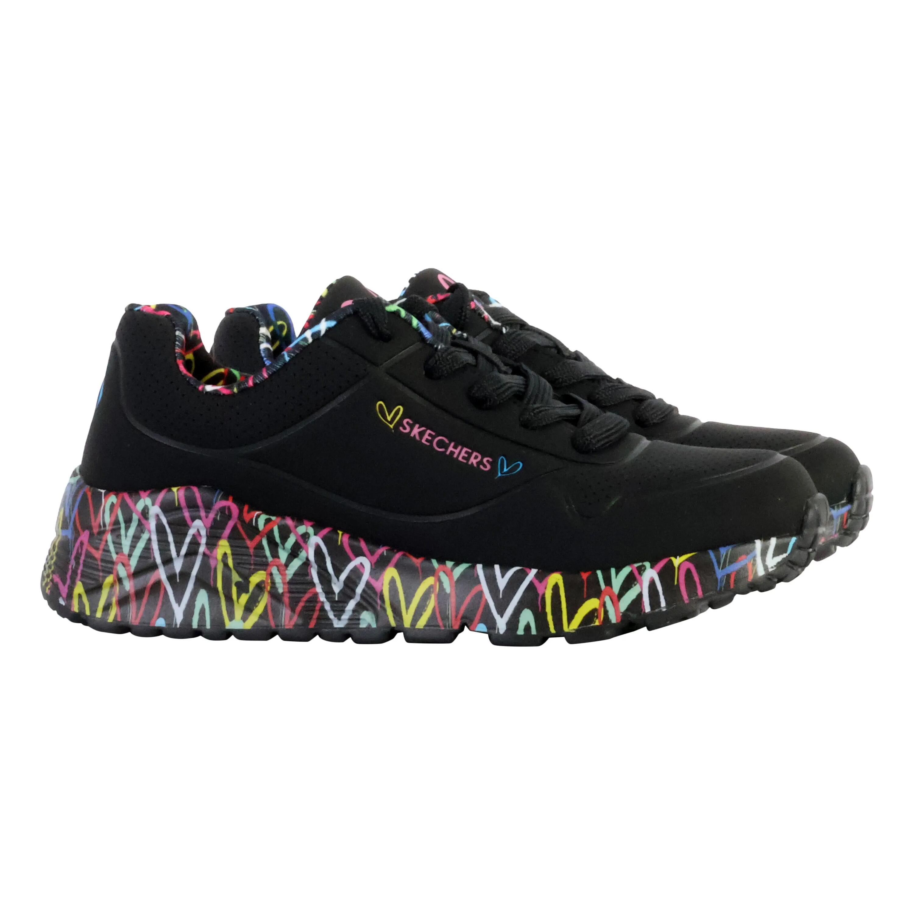 Basket Basse à Lacets Skechers Juniors Uno Lite-Lovely Luv - Enfant 3/5