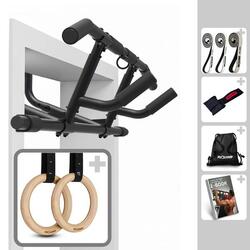 Set Calisthenics de Base – Barre de Traction, Anneaux & Bandes