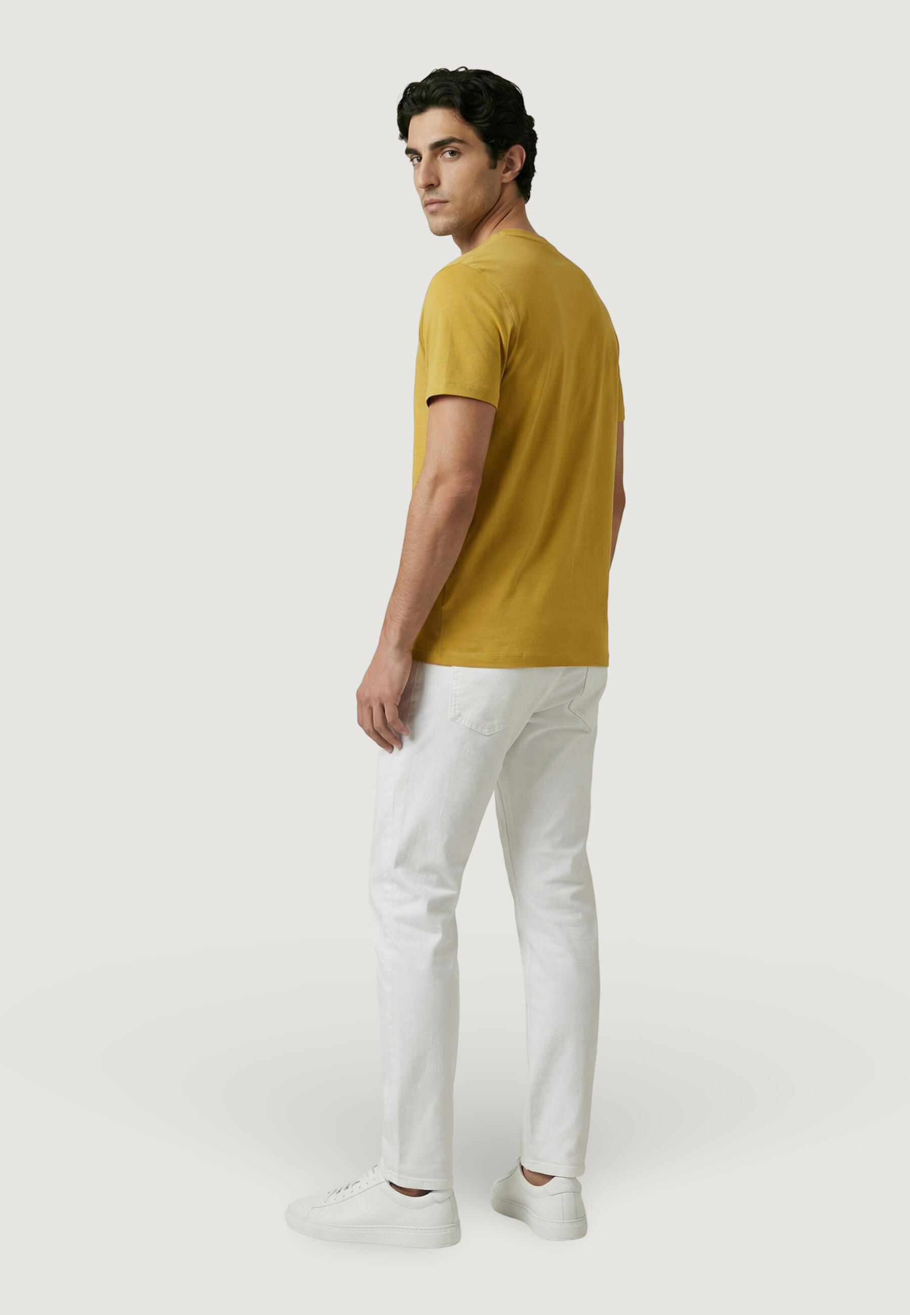 T-shirt Crop Top MICK-BASIC HOMEM 3/5