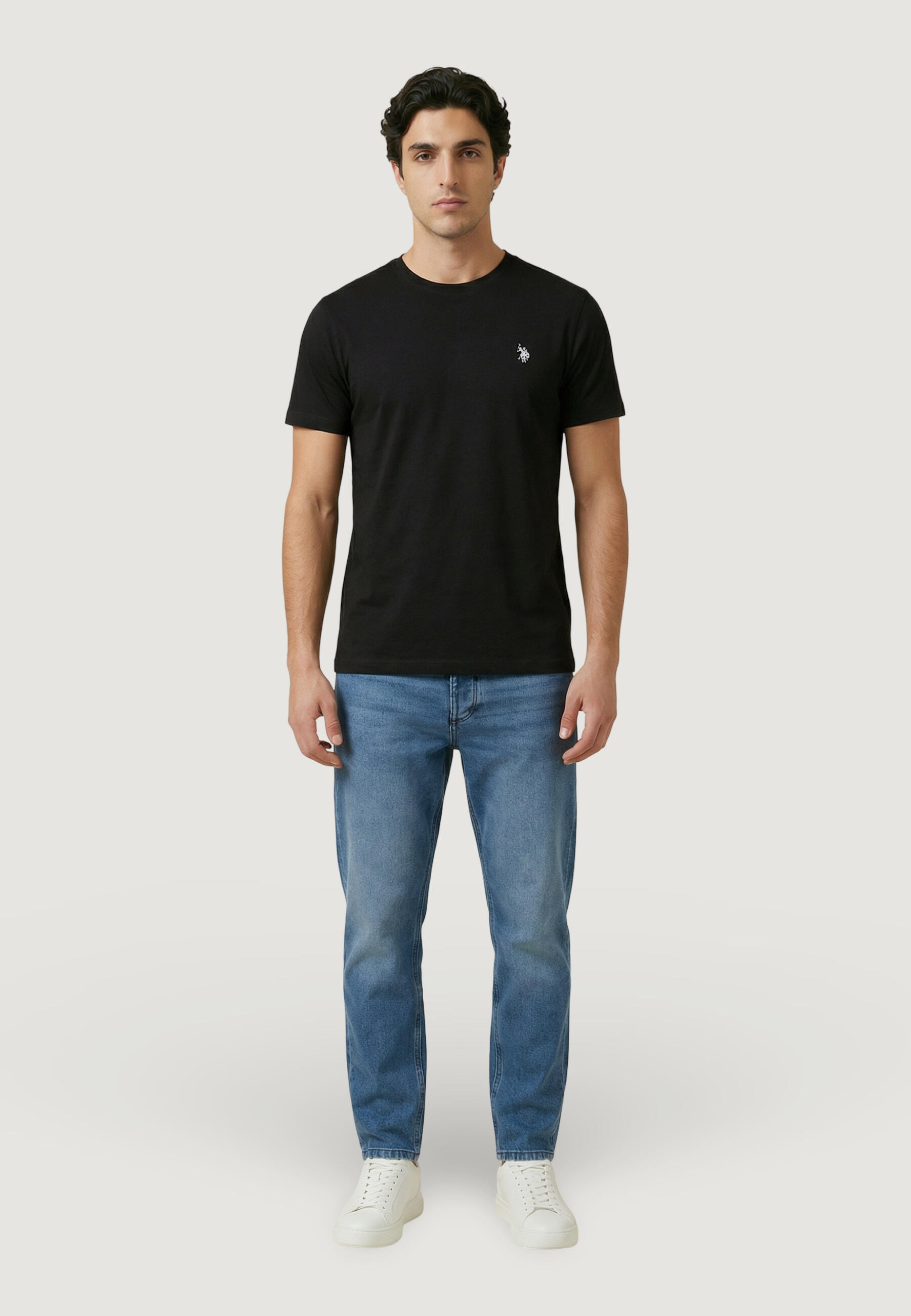 Crop top T-shirt MICK-BASIC HEREN Zwart 2/5