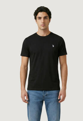 Crop top t-shirt mick-basic heren zwart