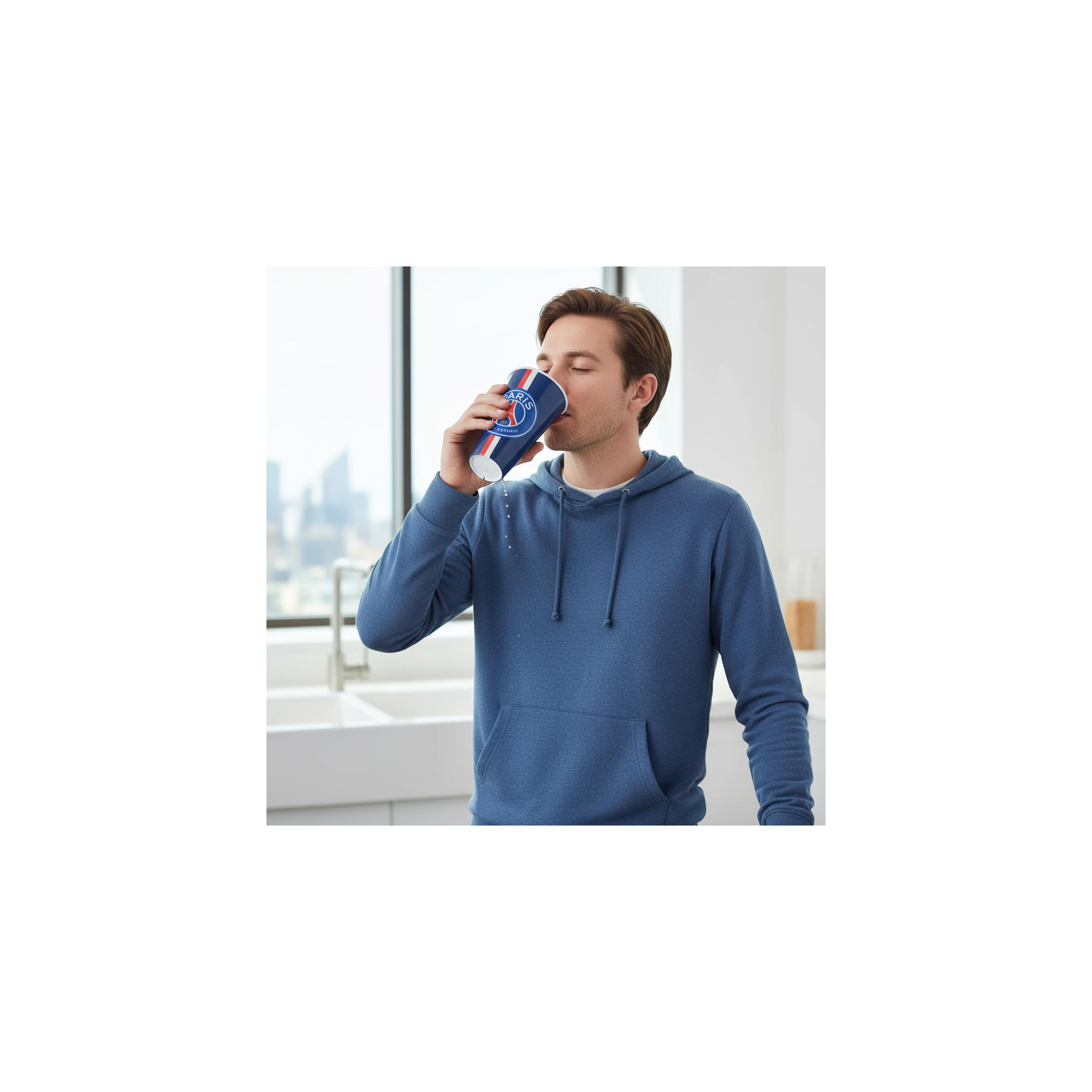 Drinkbeker - Paris Saint Germain - Plastic - Inhoud: 550 ml 4/5
