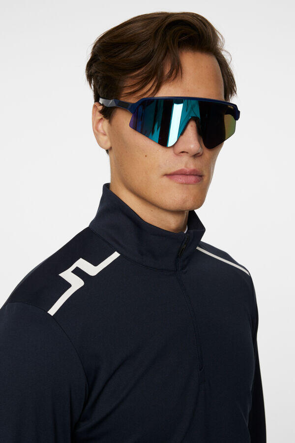 Couche intermédiaire Leon Quarter Zip Homme Marine 3/4