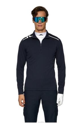 Couche intermédiaire Leon Quarter Zip Homme Marine