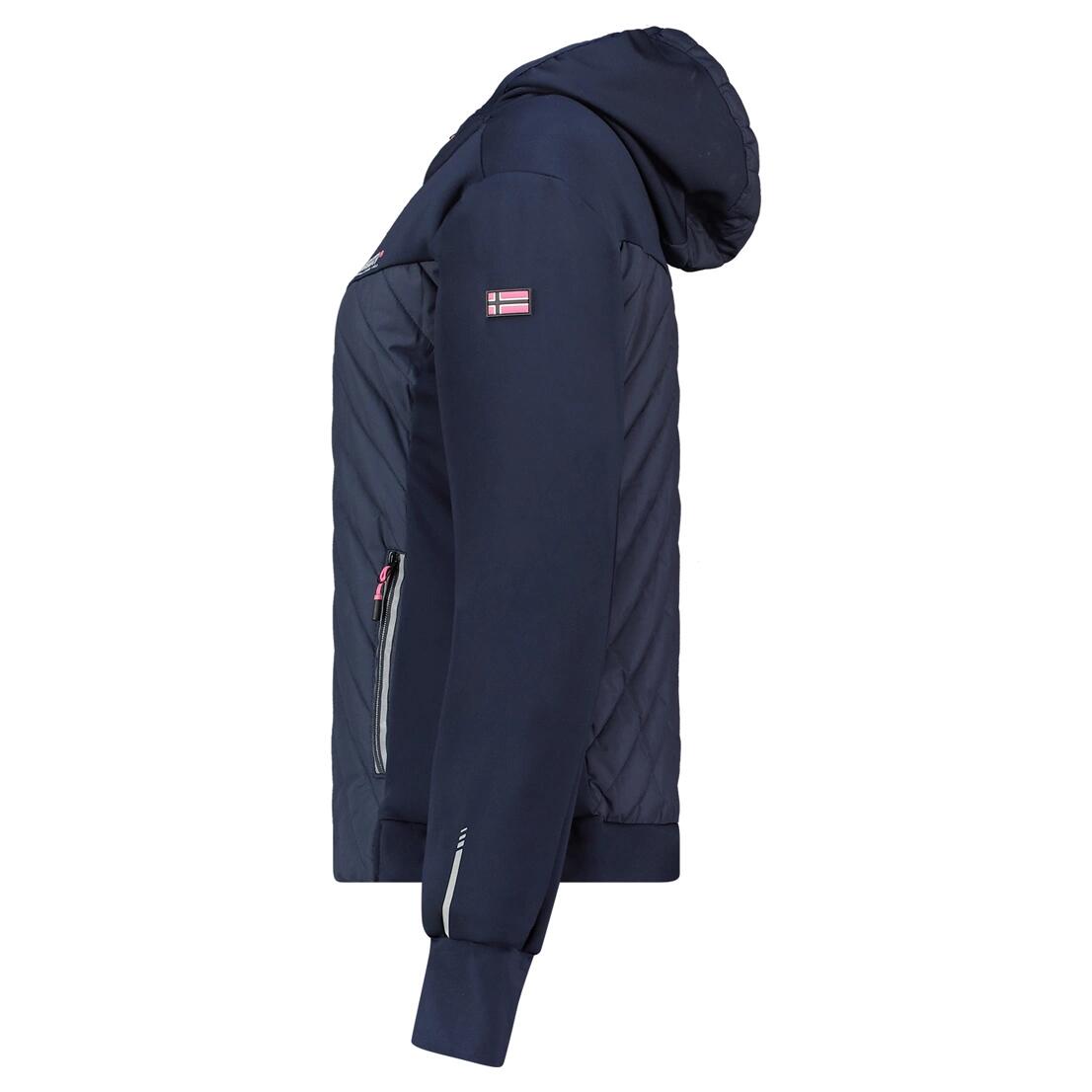 GEOGRAPHICAL NORWAY Softshell TRIANGLE NAVY PINK DB LADY 024 (WY3257F GN Navy Za 3/3