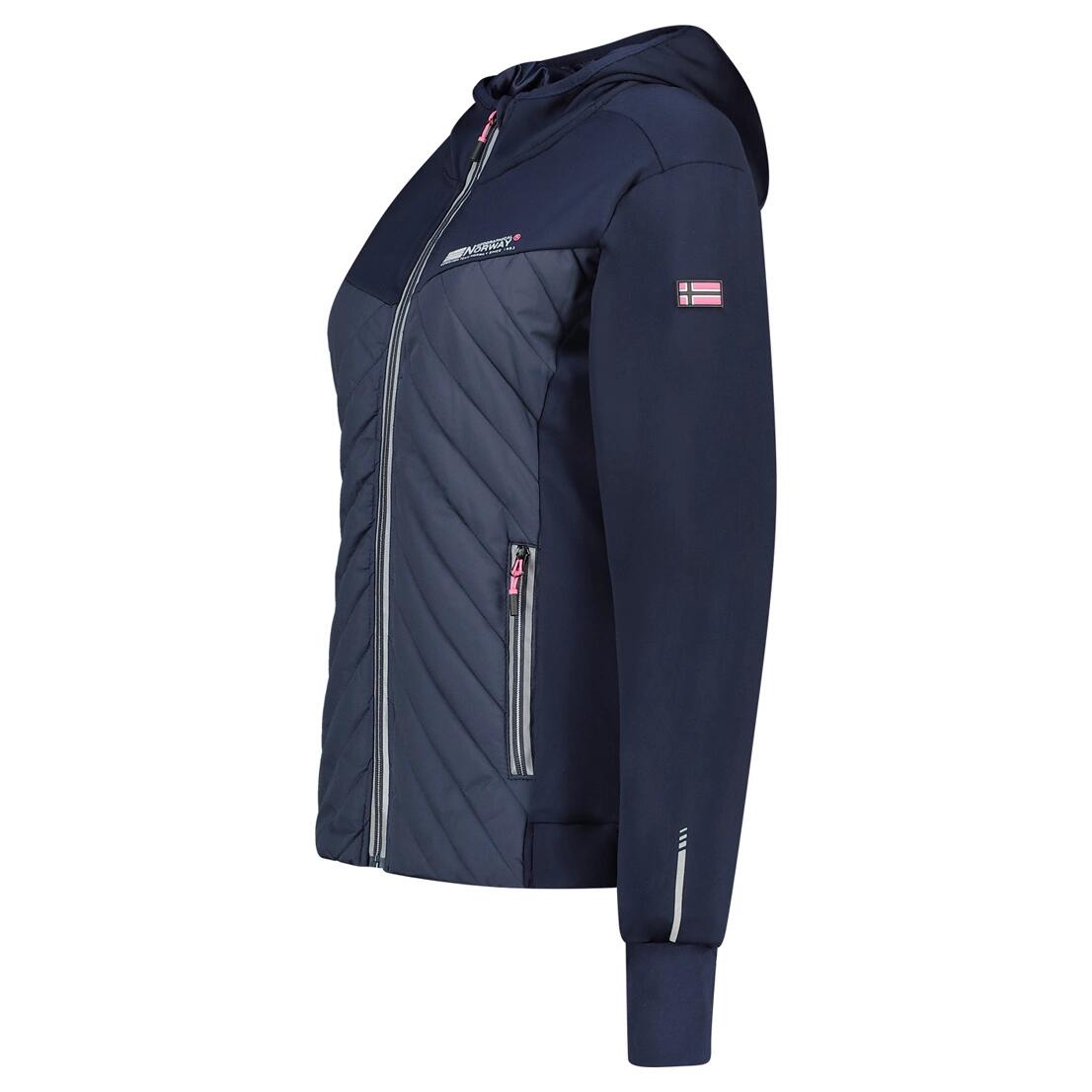 GEOGRAPHICAL NORWAY Softshell TRIANGLE NAVY PINK DB LADY 024 (WY3257F GN Navy Za 2/3