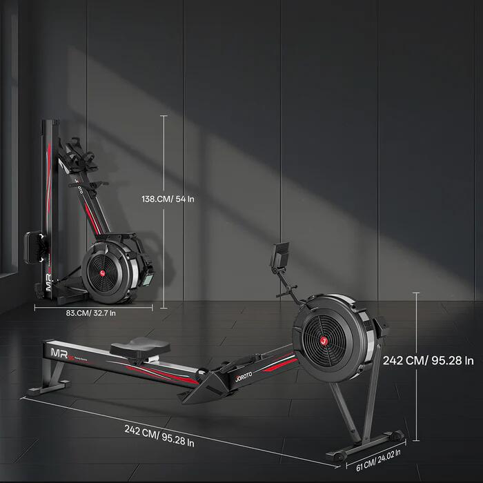 Rameur MR56, 10 niveaux de résistance, capacité de 160 kg, Bluetooth et APP 5/7