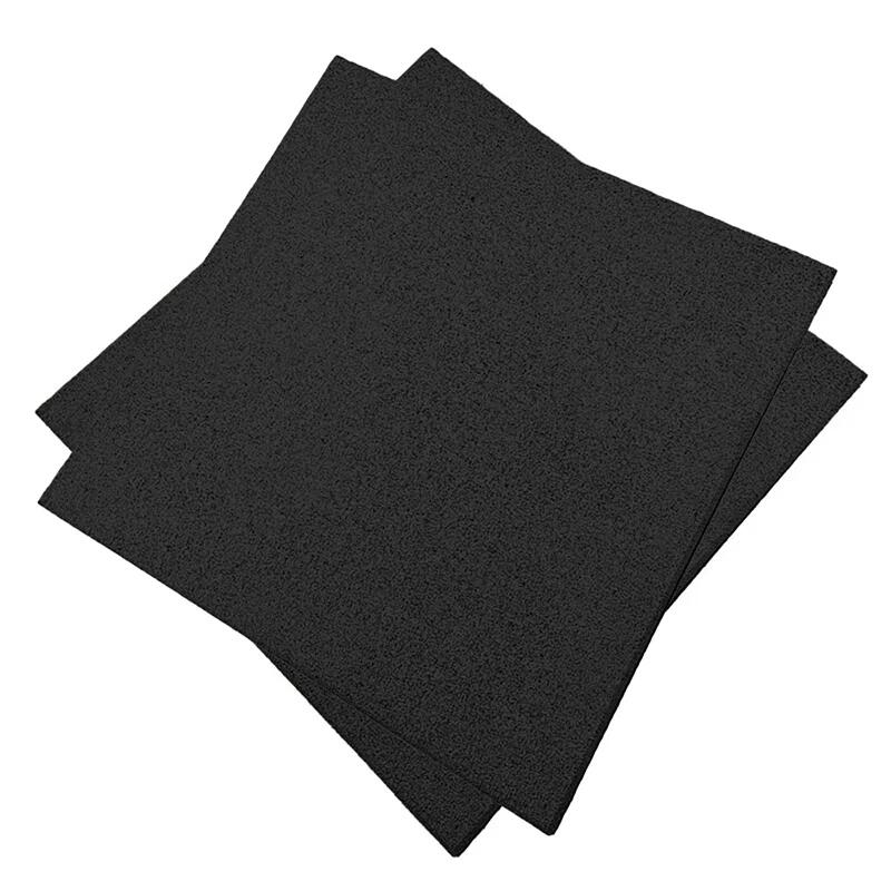Piso do ginásio. Telha de borracha (C1) Pacote 20. 1x1x20mm (Preto) 2/8