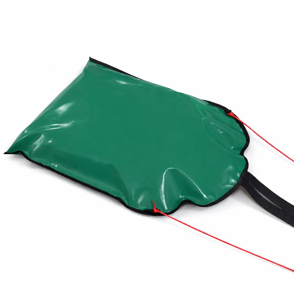 Zestaw ślizgacz śnieżny zielony AD312 + AD299 uchwyt do sanek 3,0m DUO HOLL