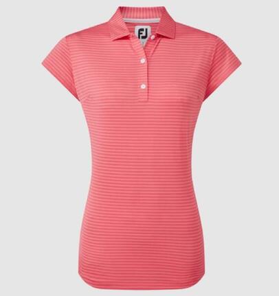 Polo Golf Footjoy Tonal Stripe Liste Mujer Coral