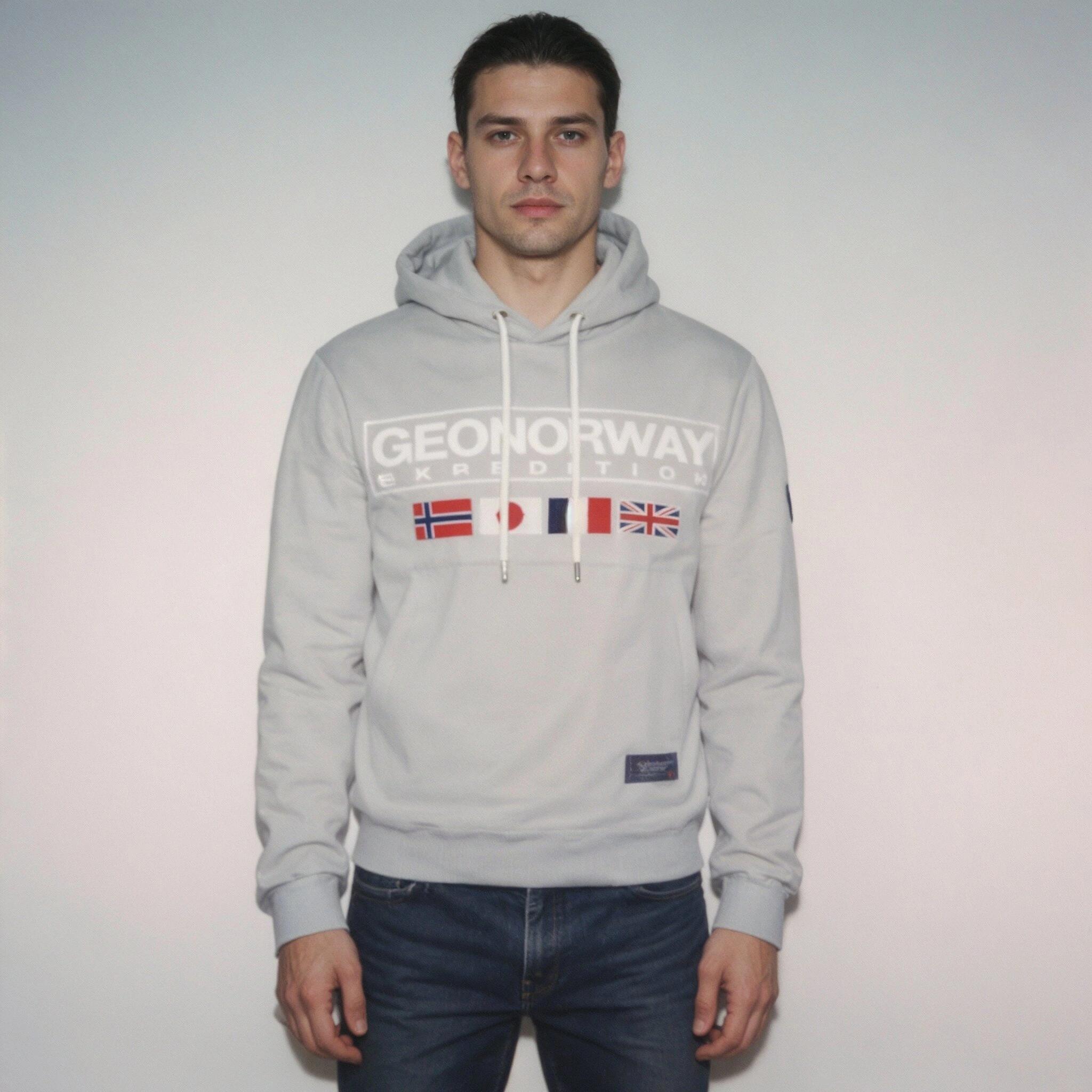GEOGRAPHICAL NORWAY Bluza GREAT BLENDED GREY DB MEN 317 Sneakers Grey 3/3