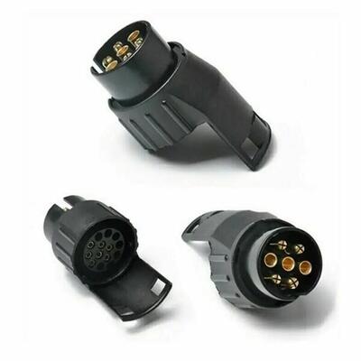 Aanhangerstekker adapter 7-polig naar 13-polig 12v waterdicht compact