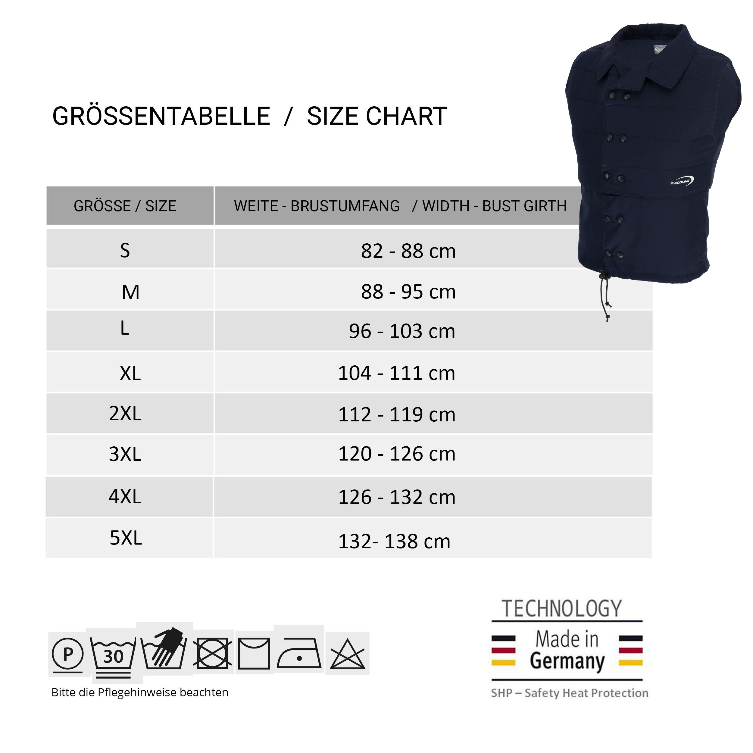E.COOLINE PowerVital Gilet|Gilet raffreddante adulto|attivato con acqua|lavabile 4/9