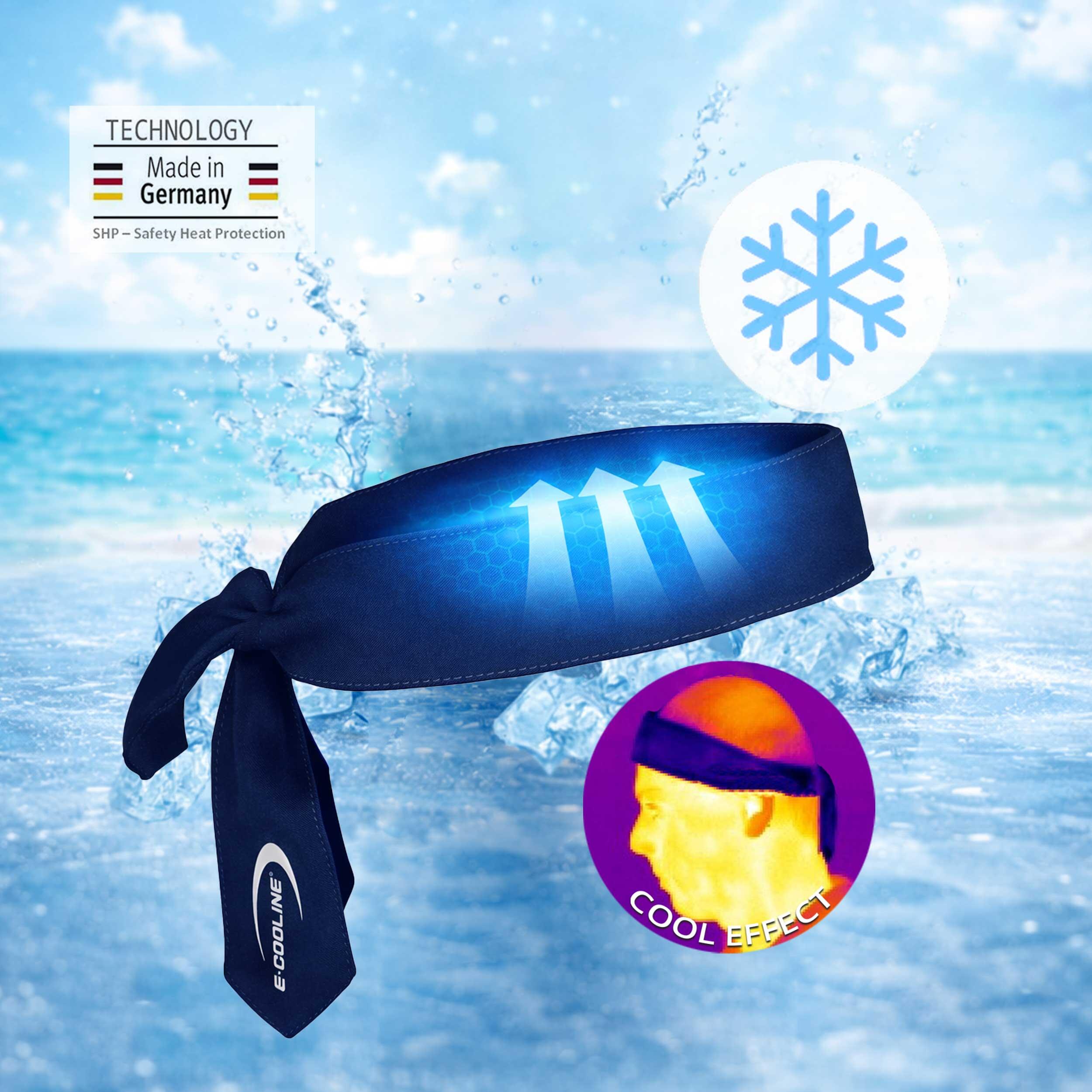 E.COOLINE Powercool SX3 Fascia raffreddante| Fascia per testa-attivato con acqua 3/9