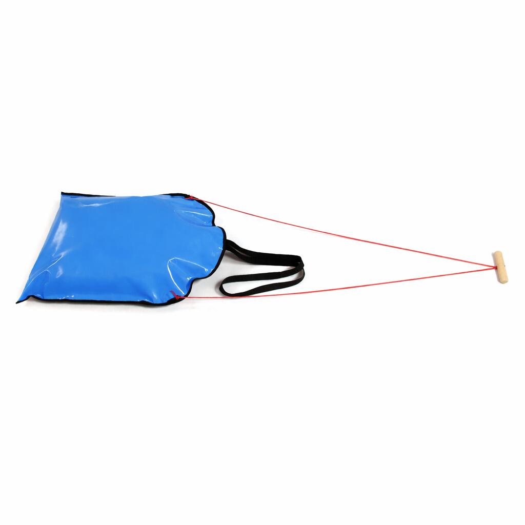DREWMAX Set: Schneegleiter AD312 Blau + Zugseil AD299 3,0 m DUO HOLL 3/7