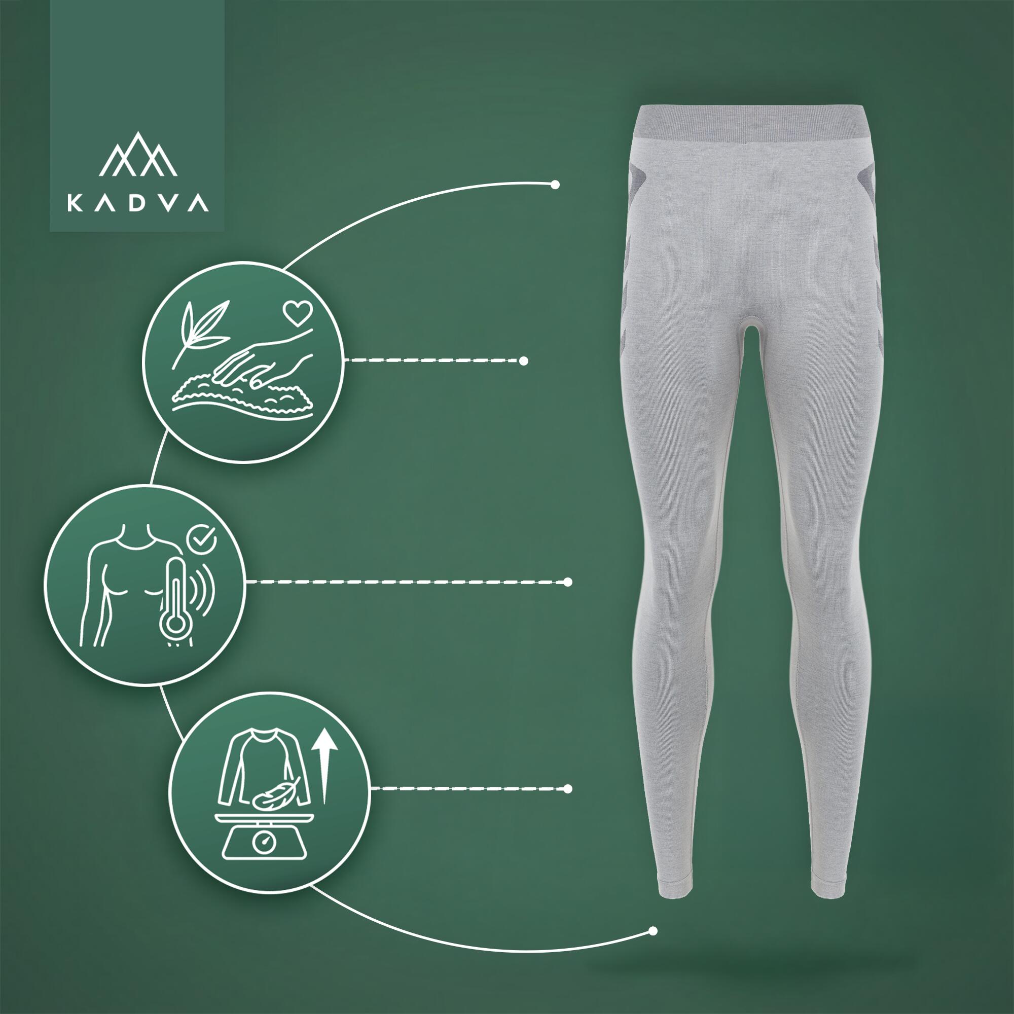 Calças térmicas femininas KADVA ALPINESTEP BAMBOO THERMO LIGHT PLUS sem costura 6/7