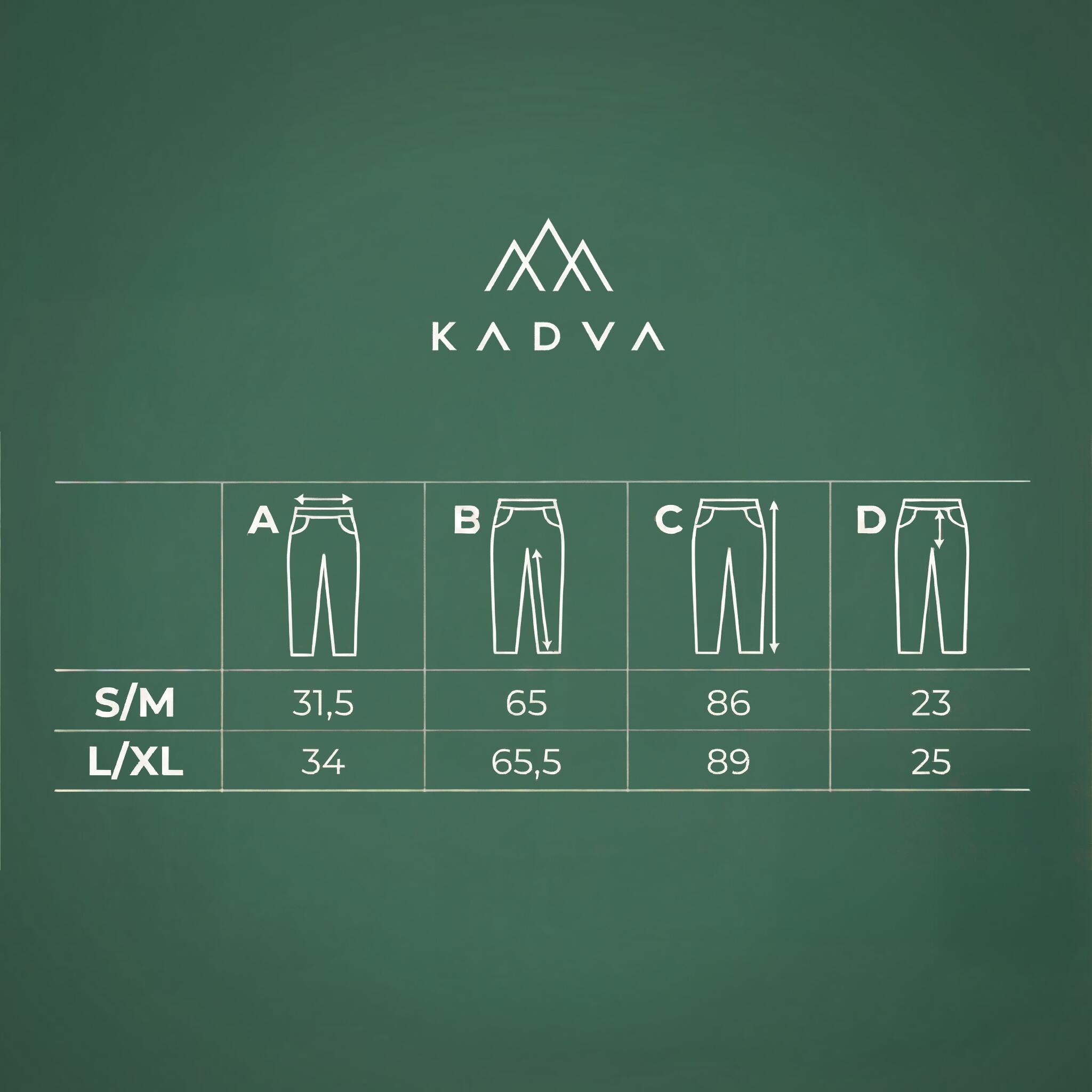 Calças térmicas femininas KADVA ALPINESTEP BAMBOO THERMO LIGHT PLUS sem costura 2/7