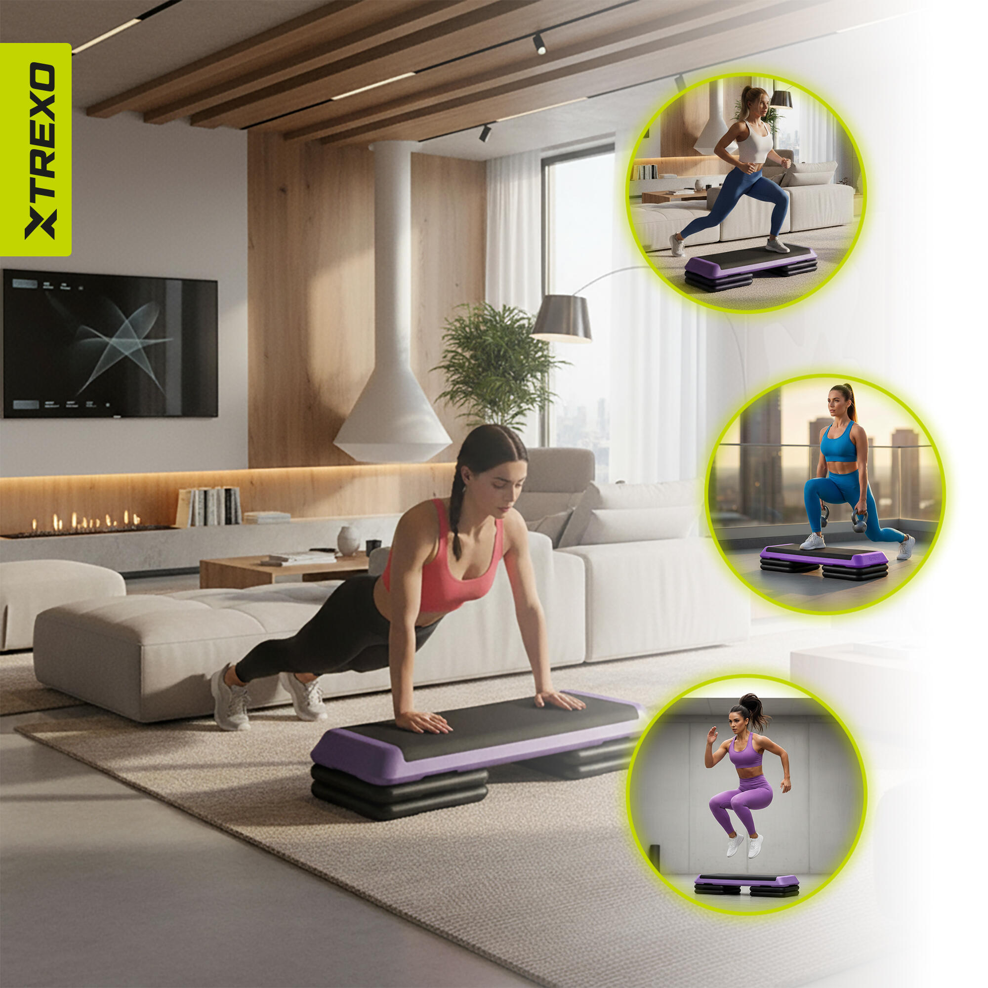XTREXO Aerobic AS01 aerobicsstap 6/7