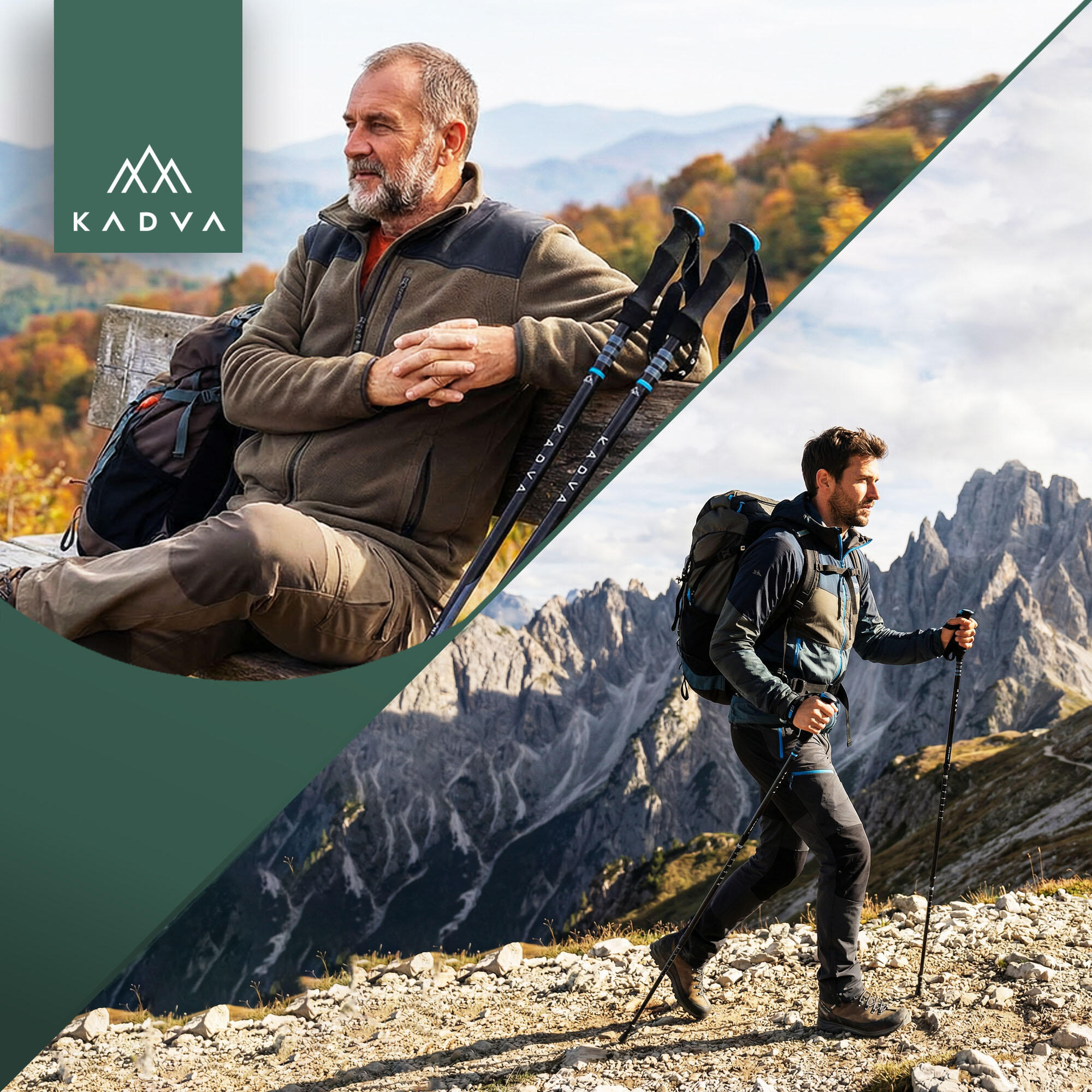 Bastões de caminhada KADVA Sajama 6/7