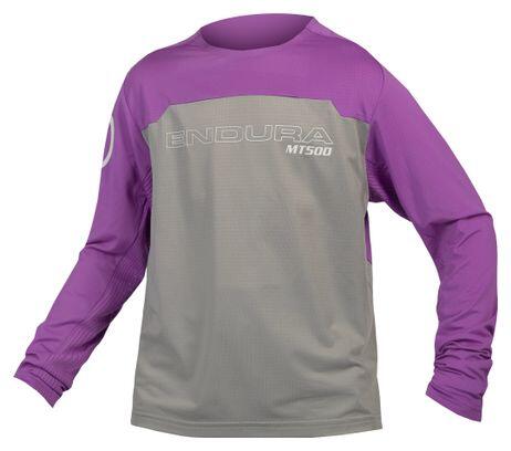 Maglia Endura MT500 Burner da bambino a manica lunga Viola