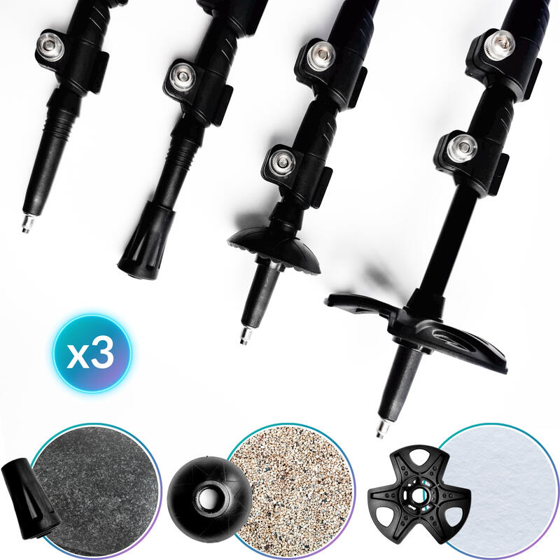 Bețe trekking/nordic walking telescopice Revity Discover 65-135 cm