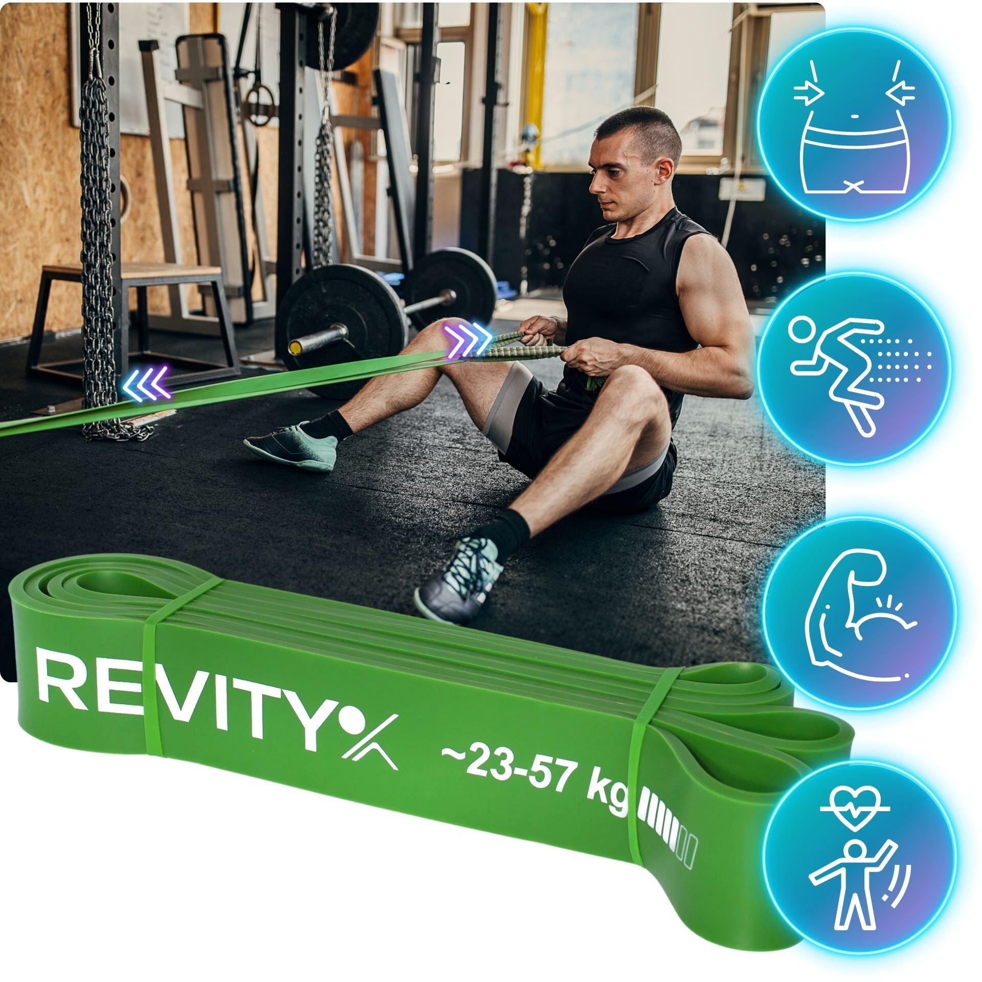 Bande élastique de résistance pour exercises fitness Revity Power Bands 23-57 kg 7/7