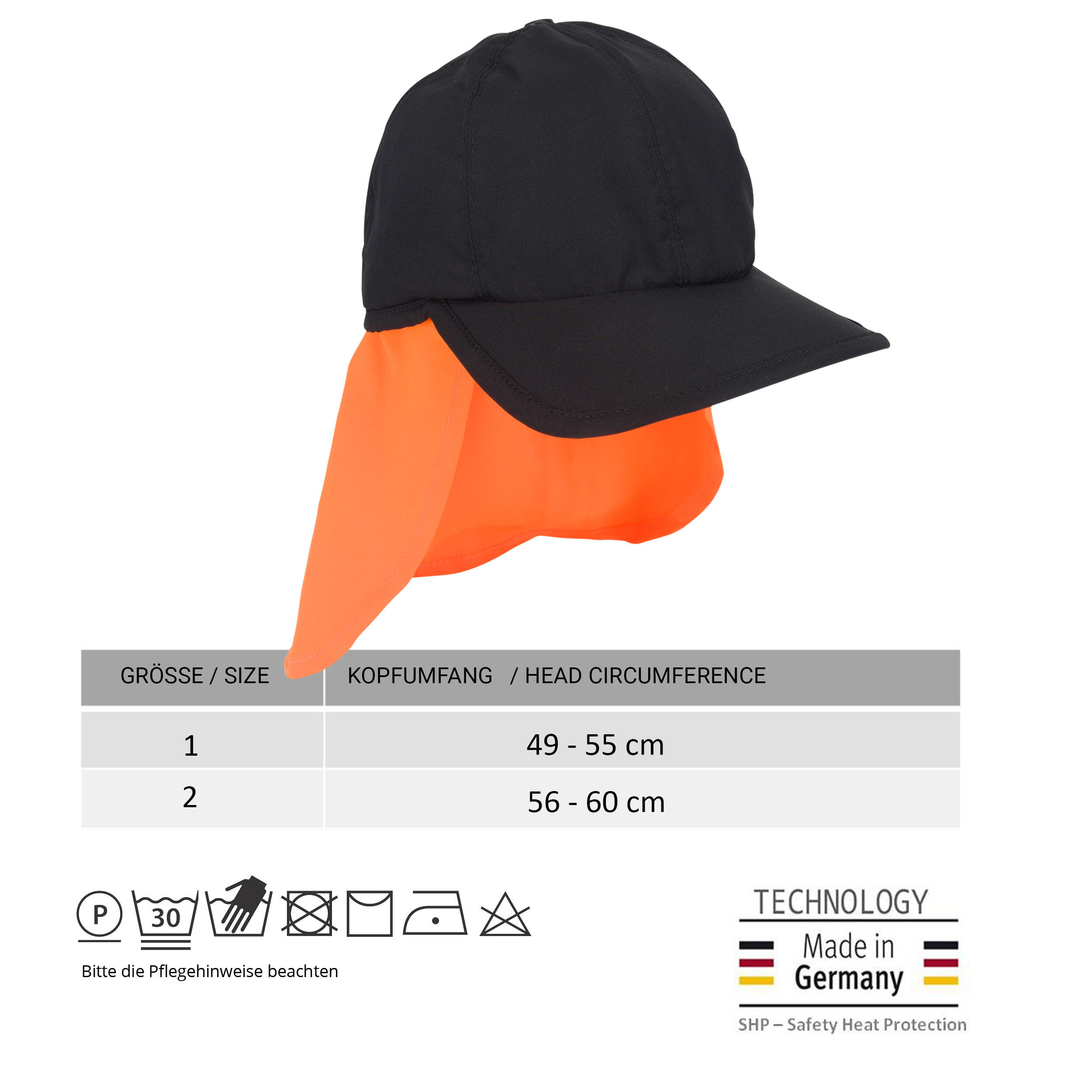 E.COOLINE SX3 koelcap PRO met nekbescherming | geactiveerd met water | wasbaar 3/9