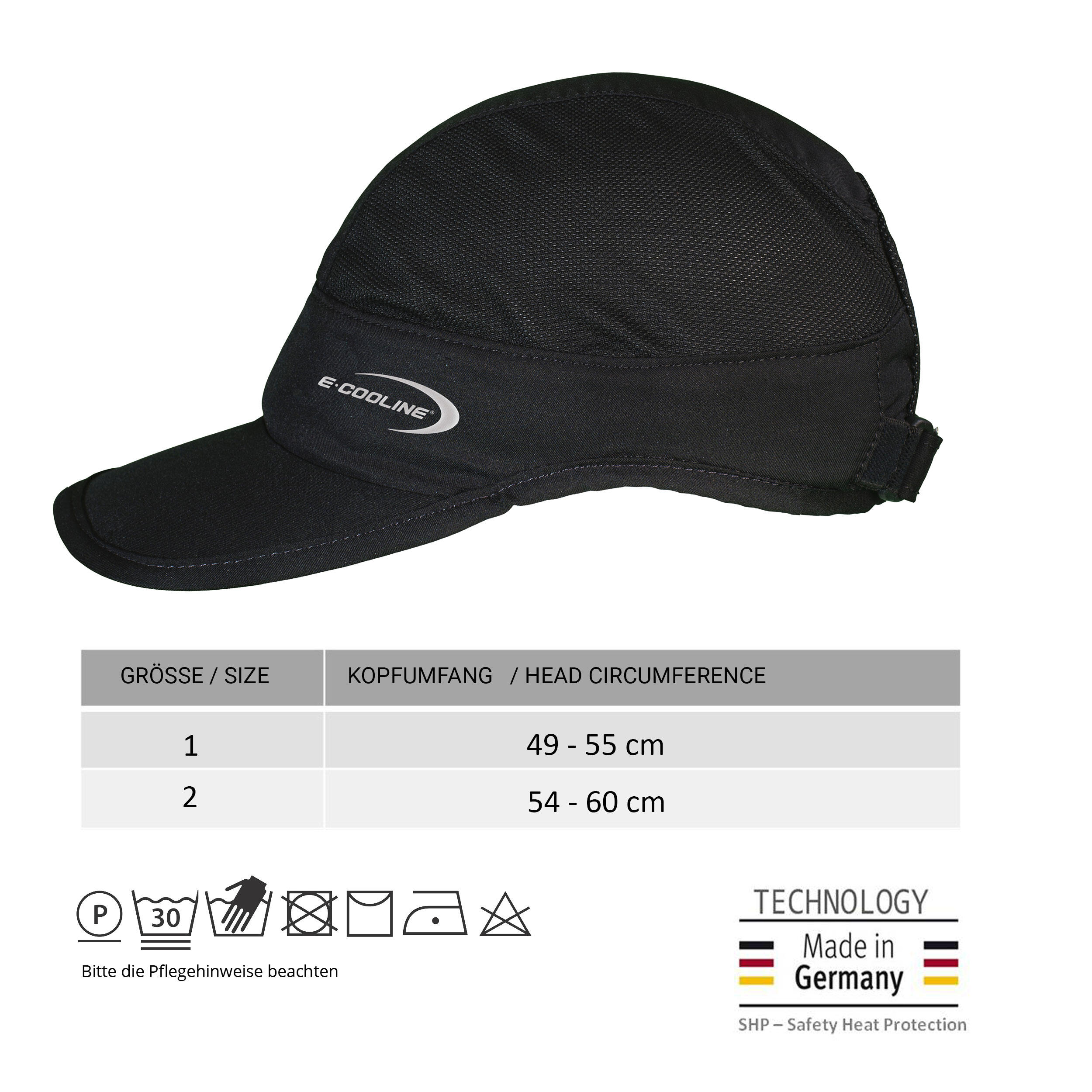 E.COOLINE Powercool SX3 Basecap light| Cappello raffreddante| attivato con acqua 4/9