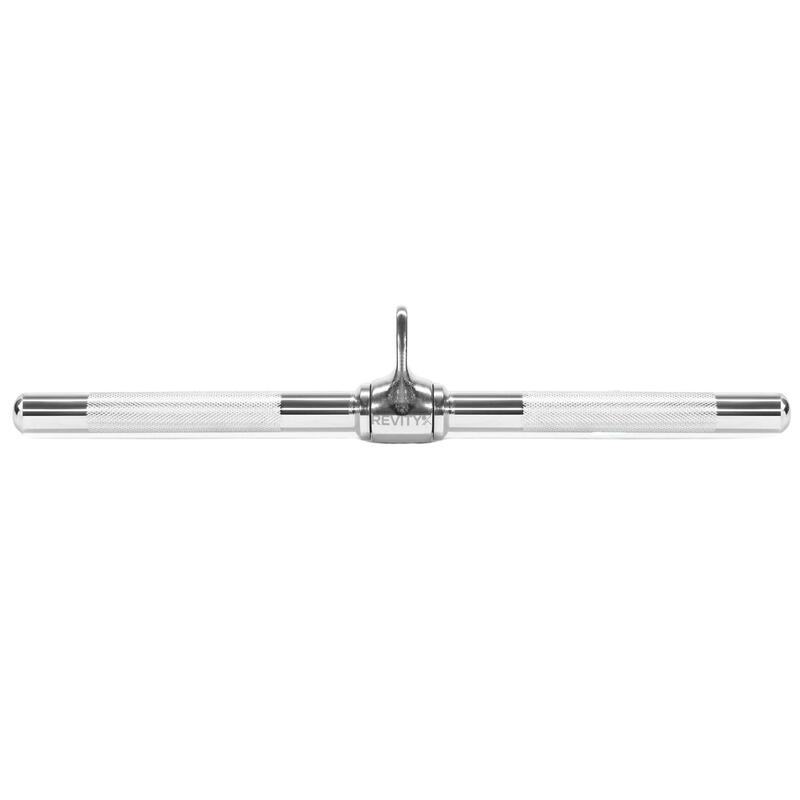 Bară dreaptă rotativă pentru scripete/atlas Revity 51 cm, oțel inoxidabil