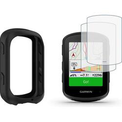 pack housse silicone et verres trempés pour garmin edge 840 540