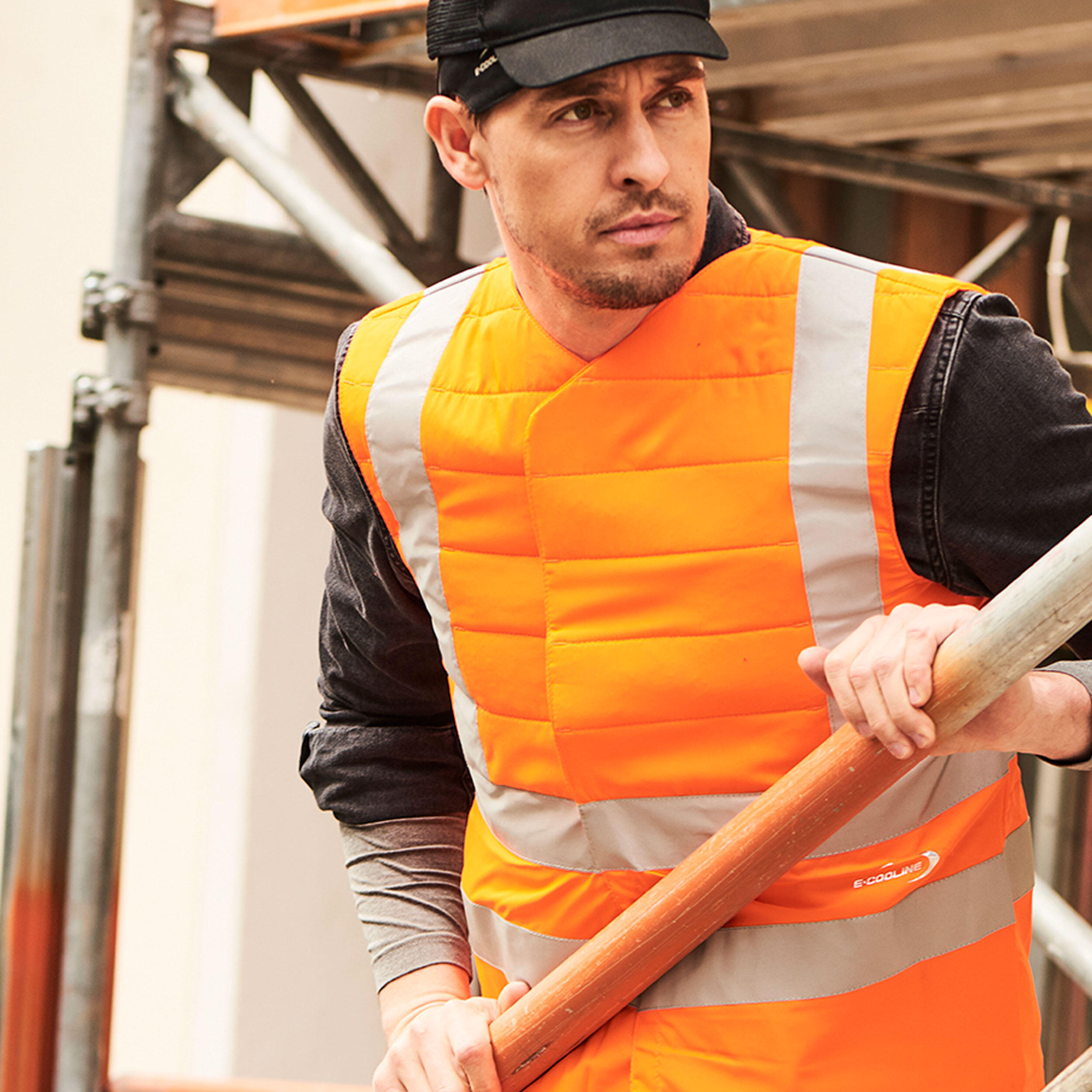 E.COOLINE PowerSignal Gilet SX3| Gilet sicurezza raffreddante|attivato con acqua 3/9