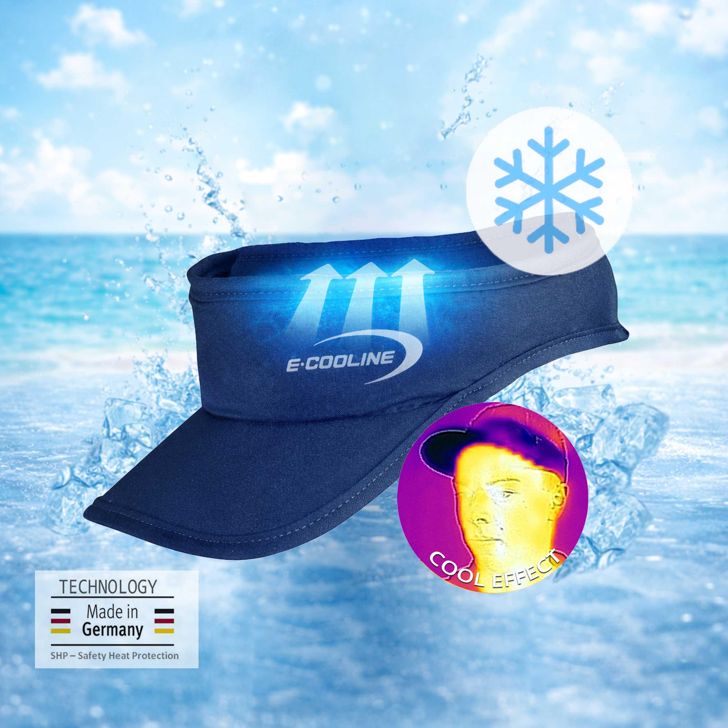 E.COOLINE Powercool SX3 Visière rafraîchissante | activé par l'eau | lavable 3/9