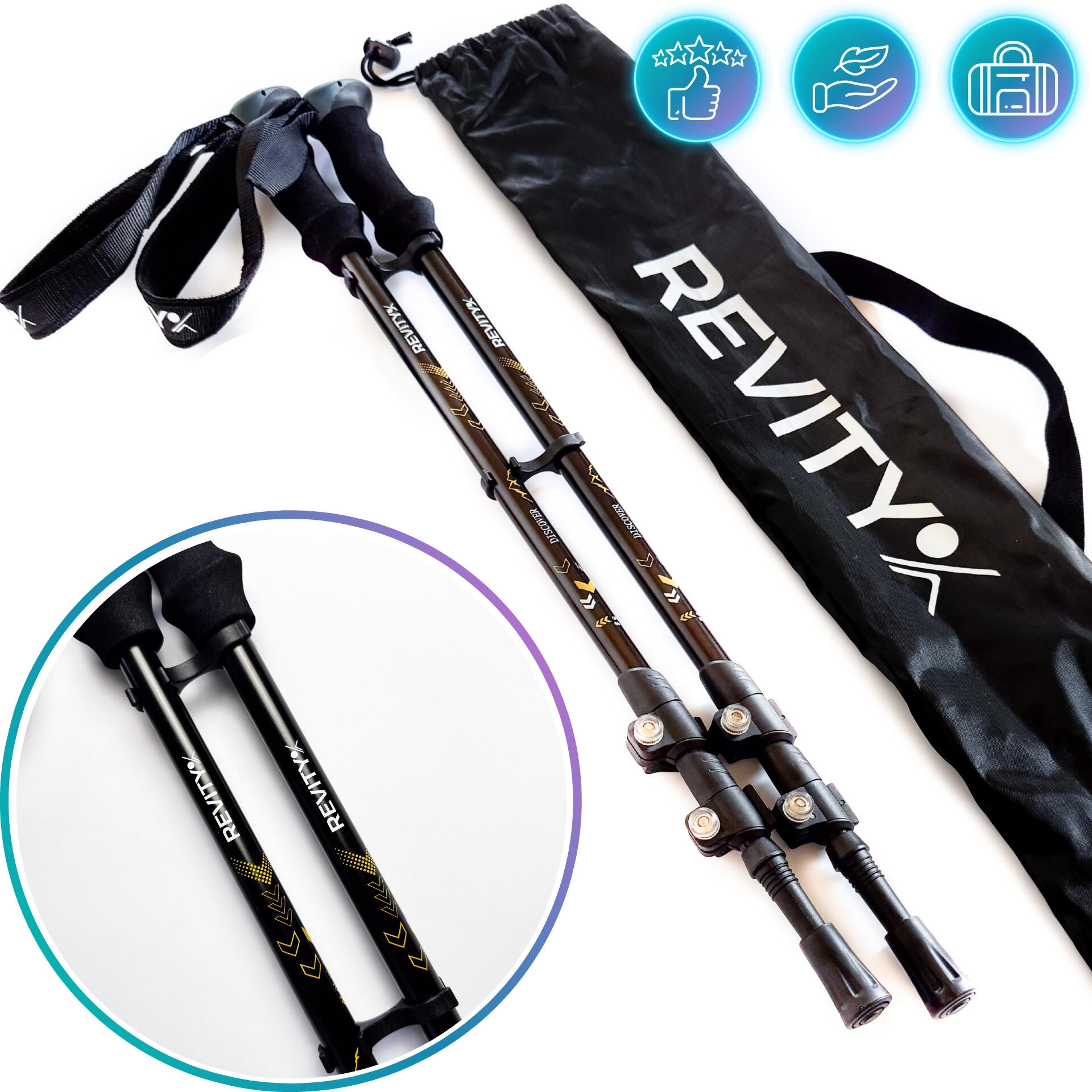 Nordic Walking stokken Guidetti vDF UT50 - Sticks - Apparatuur - Wandelen Nordic Walking stokken Guidetti vDF UT50 - Sticks - Apparatuur - Wandelen