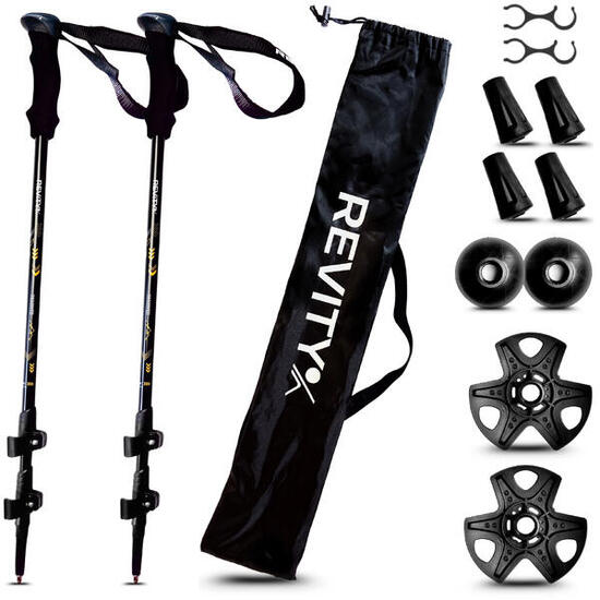 Wanderstöcke für Trekking - Teleskopstöcke, Nordic Walking Stöcke 65–135 cm