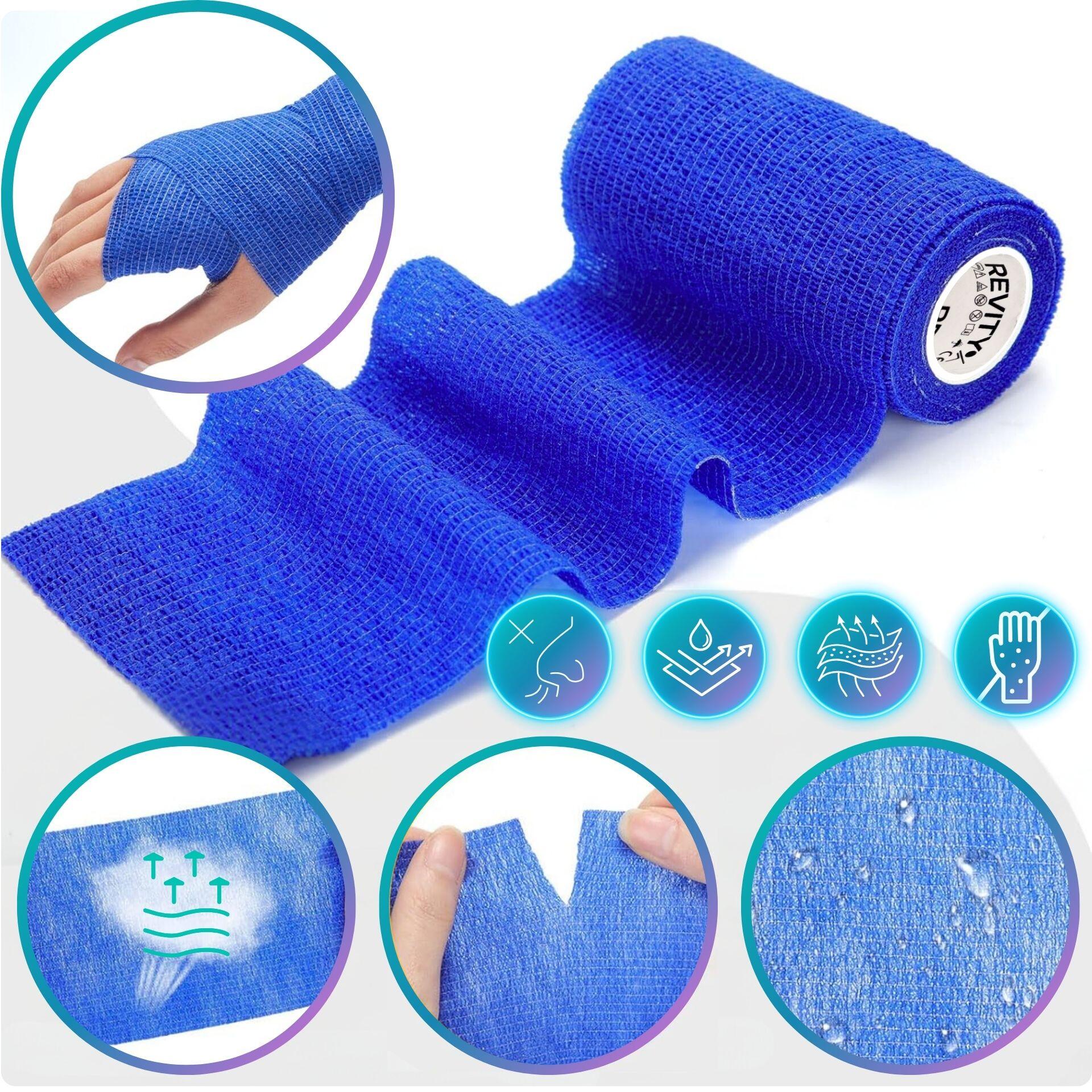 Ligadura coesiva Revity 10 cm x 4,5 m, azul 4/7