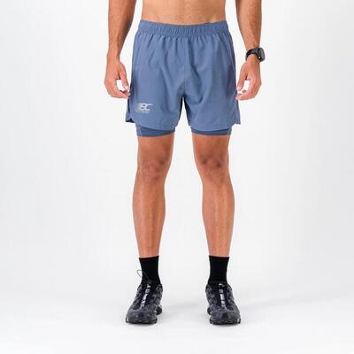 Short/short heren trail-running ziprun short 3 in 1