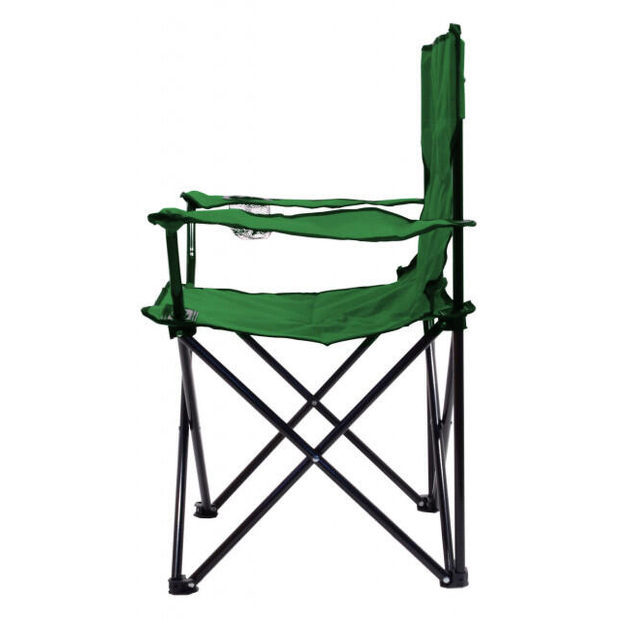 Scaun pliabil Cattara Bari verde, husa inclusa