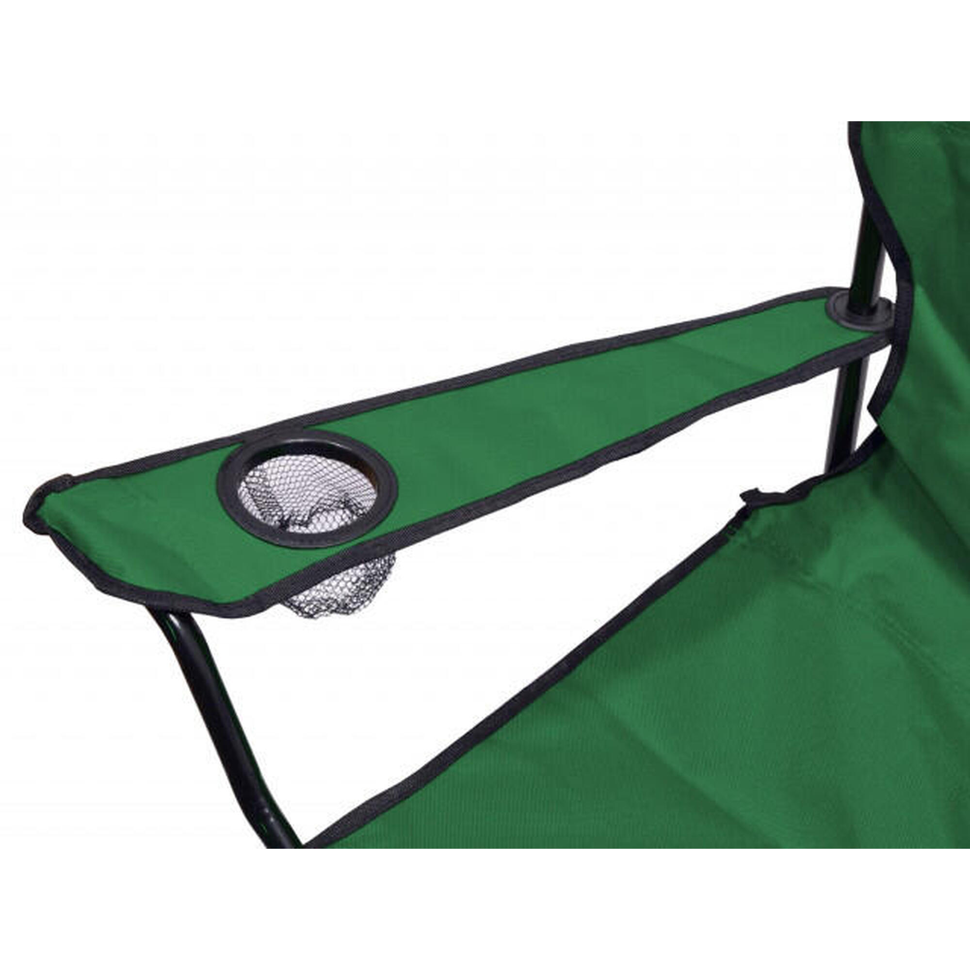 Scaun pliabil Cattara Bari verde, husa inclusa