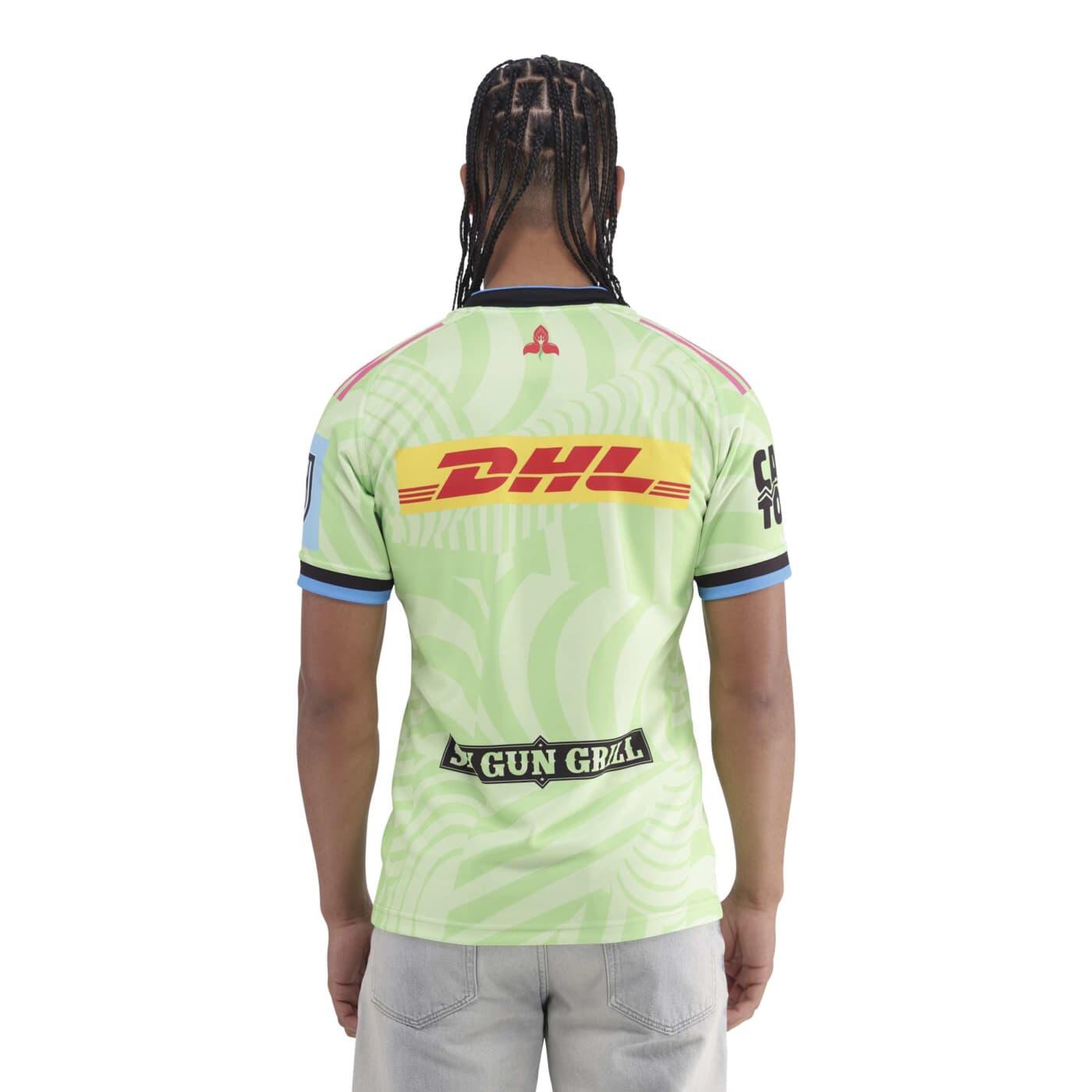 Herren Stormers Urc Auswärtstrikot Rugby Adidas Lime Green 2/7